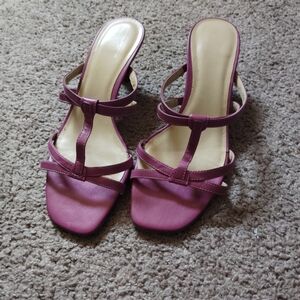 LOFT Pink Strappy Sandals for Casual Elegance
